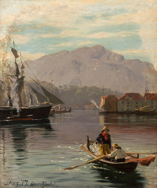 Fra Bergen havn 1877