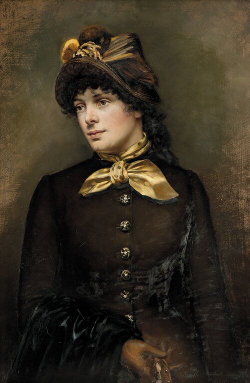 Kvinneportrett 1885
