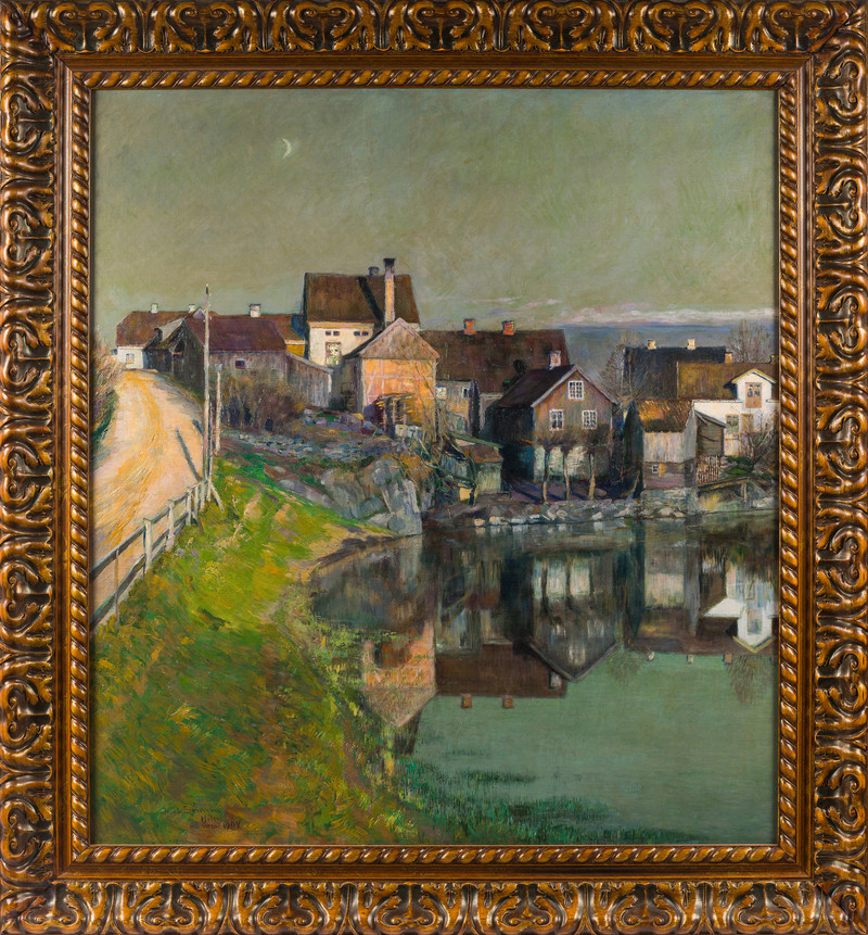 Sømme, Jacob (1862-1940), Landskap. Fra Hølen 1904