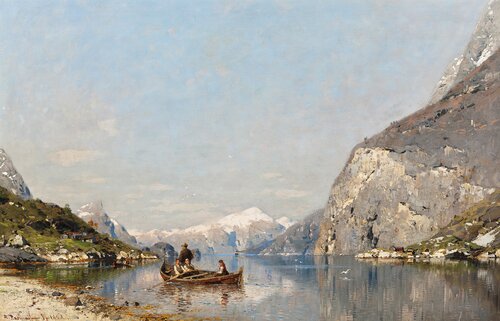 Vår i Sognefjorden 1890