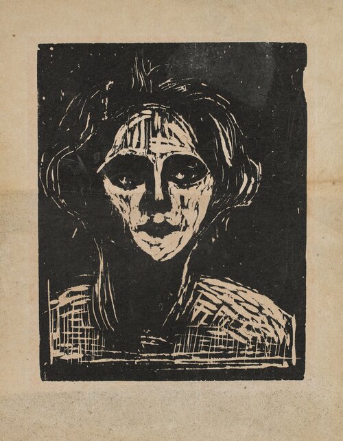 Munch, Edvard, Kvinnehode, 1899