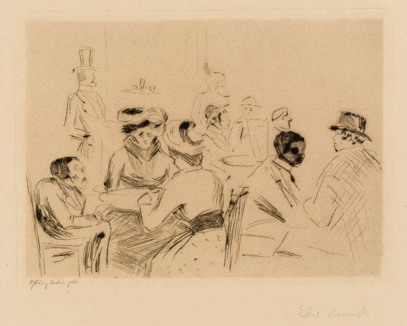 Munch, Edvard (1863-1944), Kafé Bauer (1902)