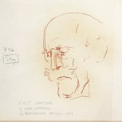 Portrett av Knut Hamsun 1939