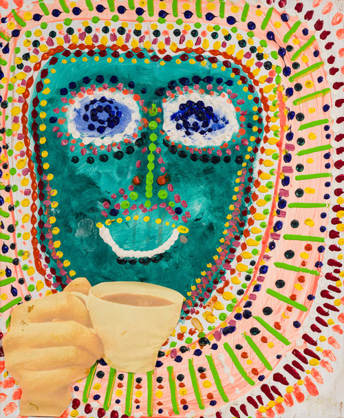 Slettemark, Kjartan (1932-2008), Nixon Visions. Maleri 1972