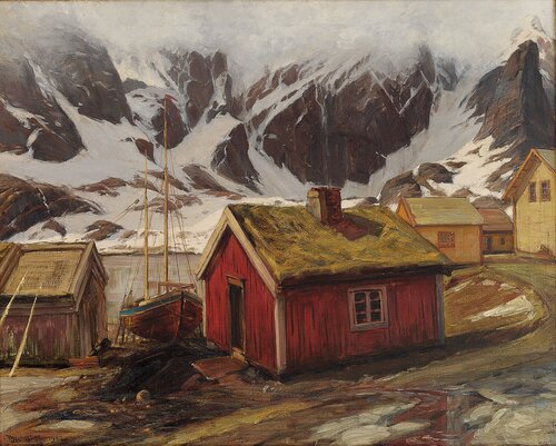 Fiskevær i Lofoten 1902