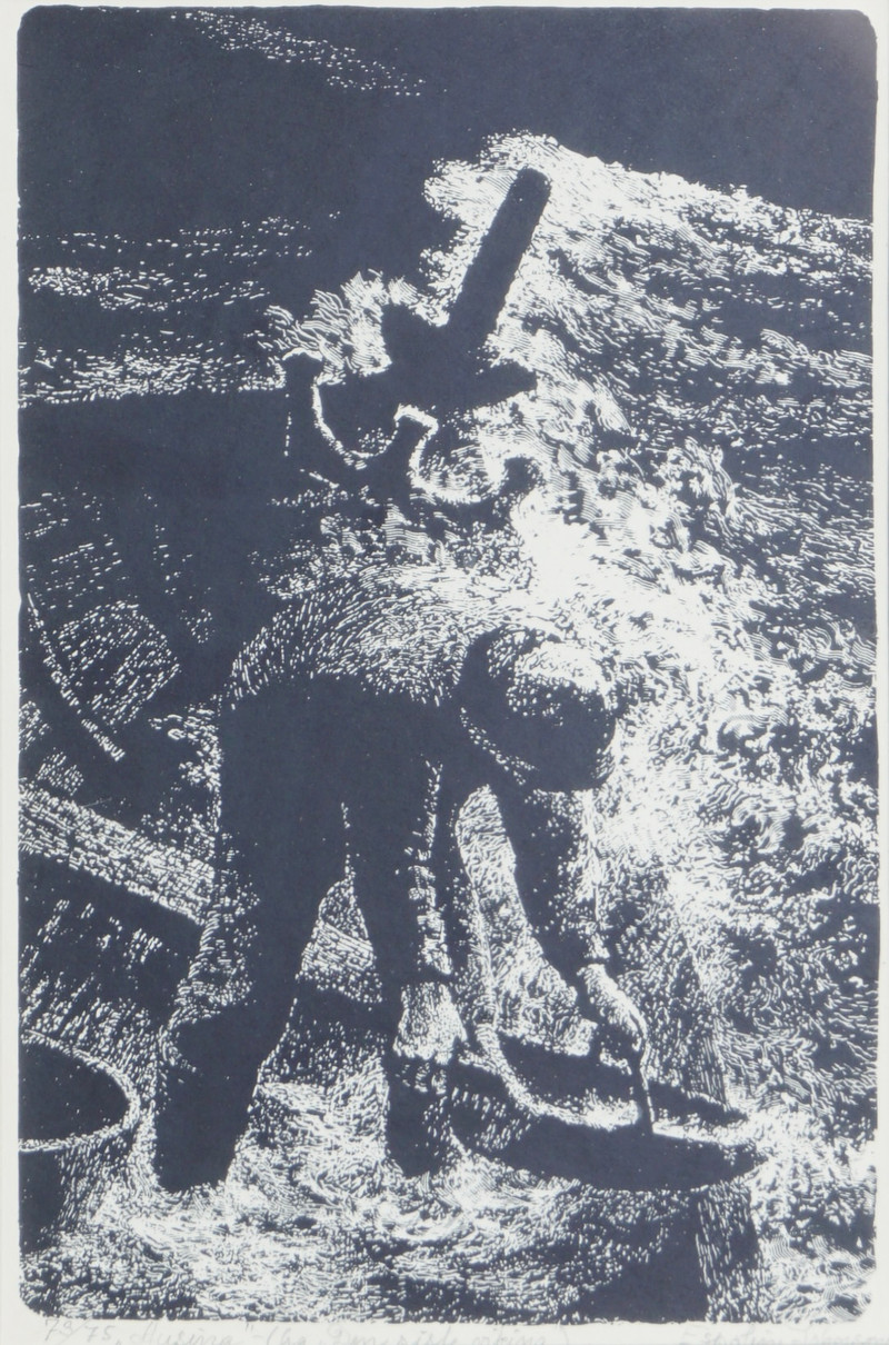 Johnson, Kaare Espolin (1907-1994), Ausing, 1974