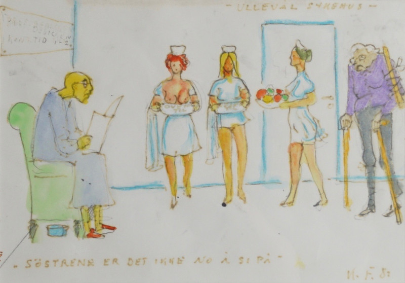 Fjell, Kai (1907-1989), Ullevål sykehus 1982