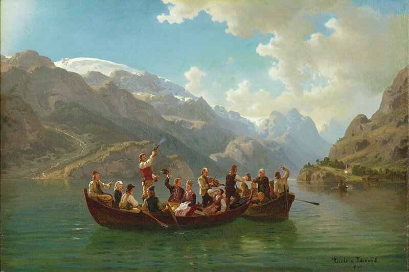 Brudeferden i Hardanger 1853