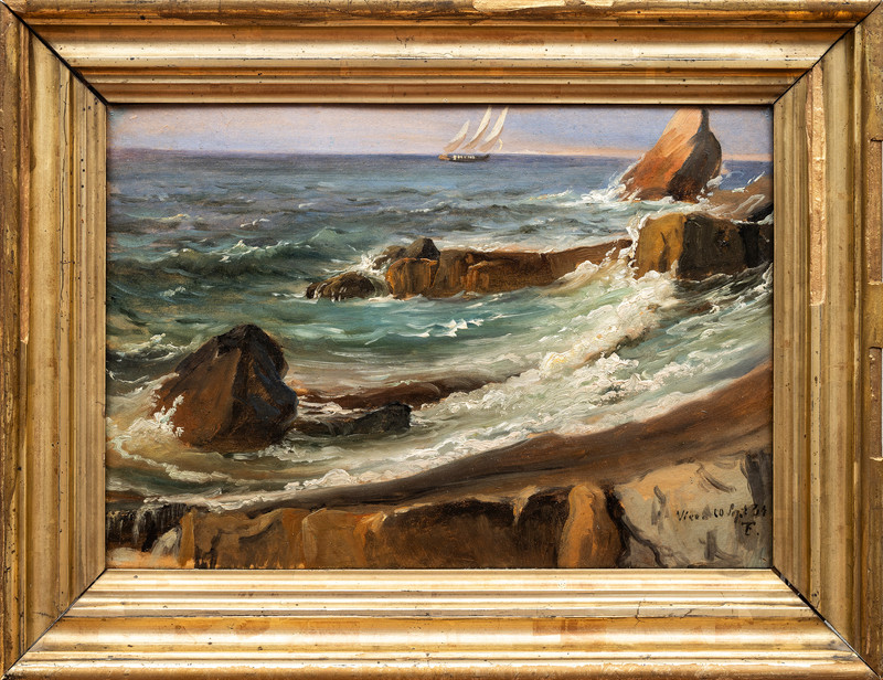 Fearnley, Thomas (1802-1842), Ocean Study, Gulf of Naples 1834