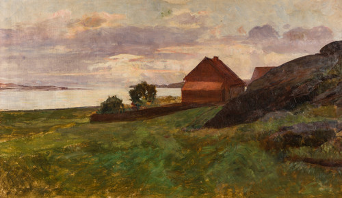 Landscape from Jæren in Evening Light