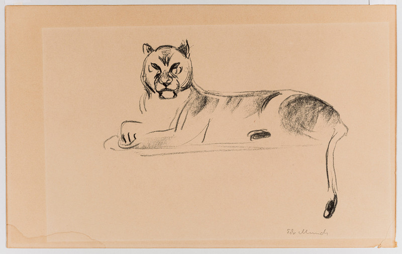 Munch, Edvard (1863-1944), Liggende løvinne (1908-09)