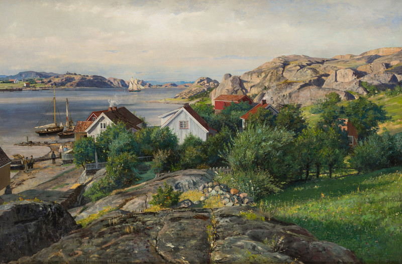 Hansteen, Nils (1855-1912), Loshavn, ytre Oslofjord 1884