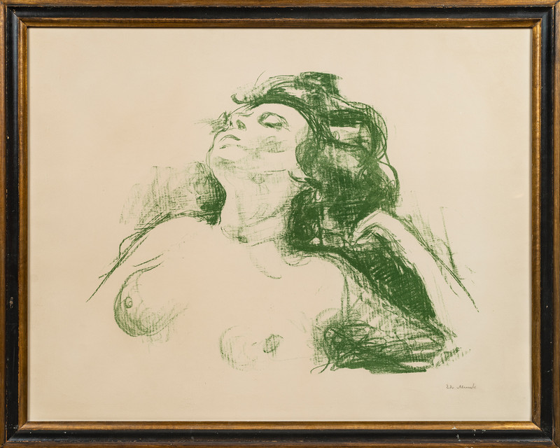 Munch, Edvard (1863-1944), Liggende halvakt II (1920)