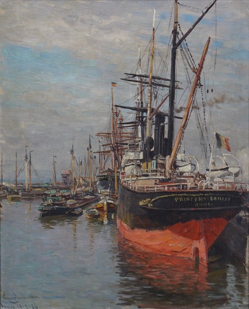 Fra havnen i Antwerpen 1886