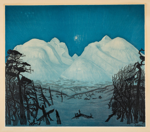 Sohlberg, Harald, Vinternatt i fjellene 1917
