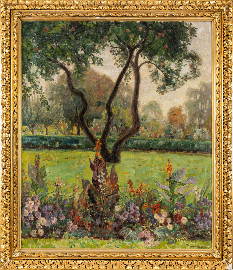Holmboe, Thorolf (1866-1935), Botanisk have 1914