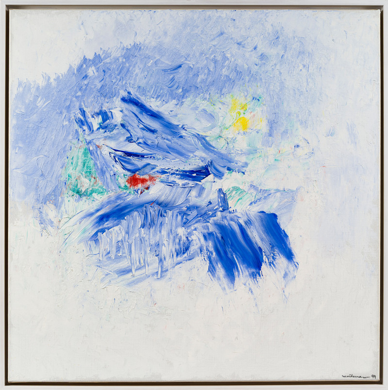 Weidemann, Jakob (1923-2001), Blomst i sne 1994