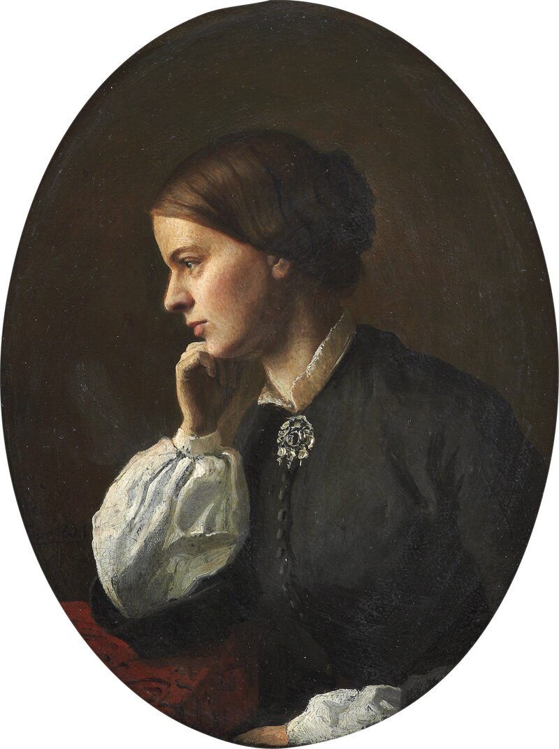 Portrett av Betsy Gude 1854