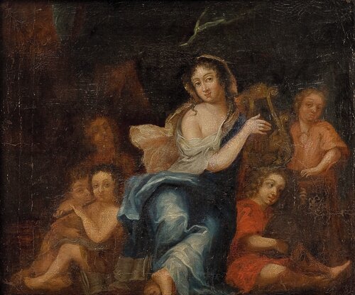 The Muse Terpsichore with her lyre