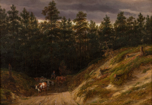 Woodlandscape with cows 1830