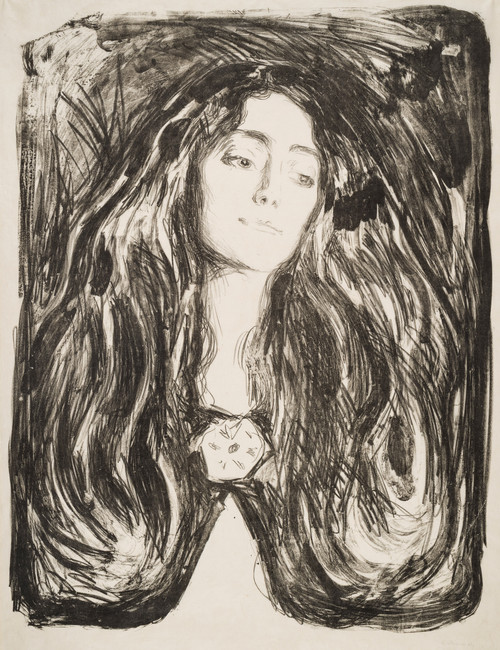 Munch, Edvard, Brosjen. Eva Mudocci (1903)