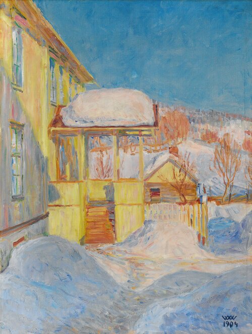 Gårdstun, Lillehammer vinter 1904