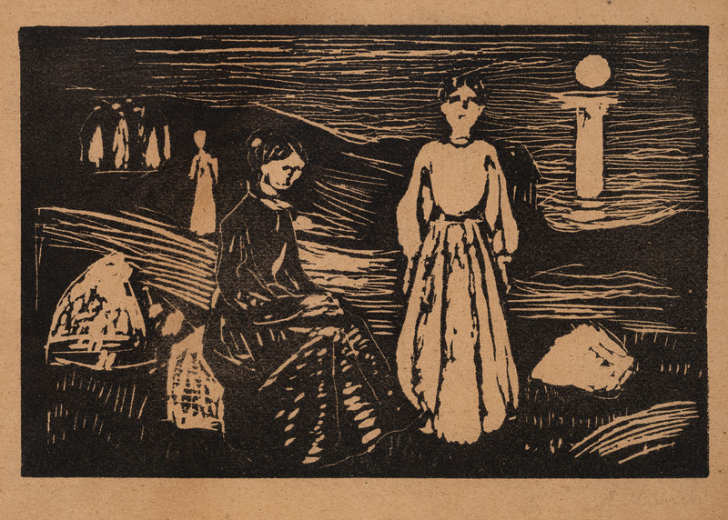 Munch, Edvard (1863-1944), Kvinner på stranden (1908)