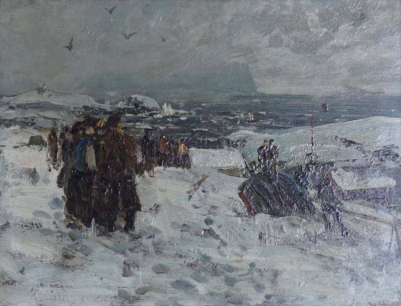 Berg, Gunnar (1863-1893), Fiskere ser i været