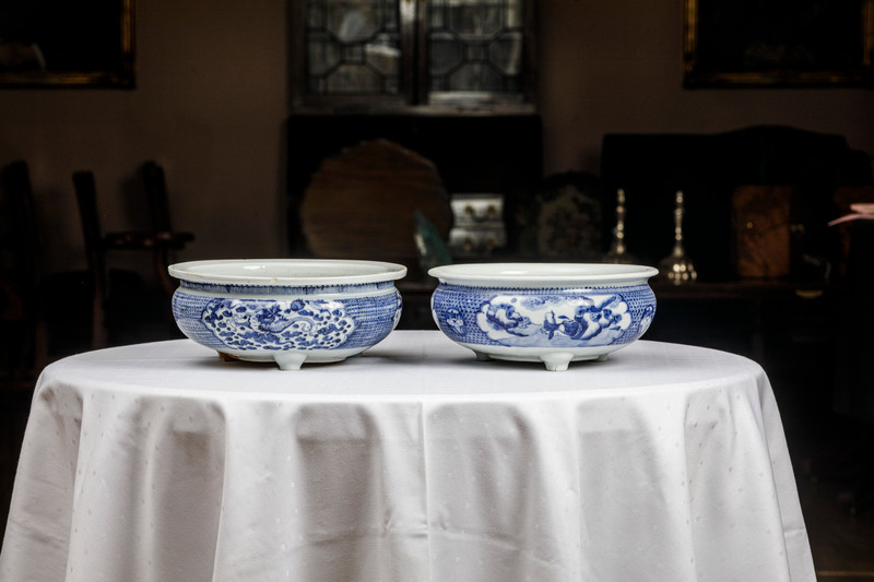 Et par kinesiske røkelseskar, Quan Long, 1736-1795