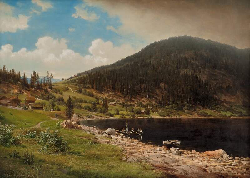 Mountain Landscape with Water 1869