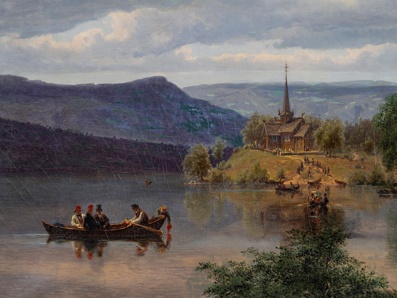 Eckersberg, Johan Fredrik (1822-1870), Nes kirke 1850