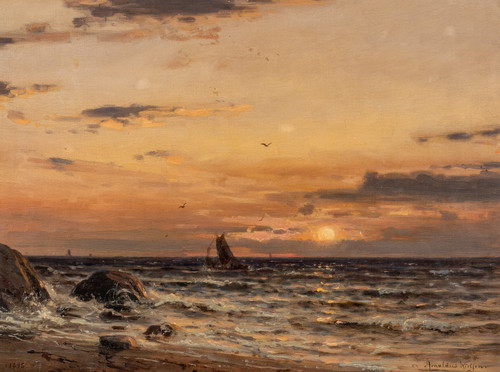 Fra Jæren, ved solnedgang 1895