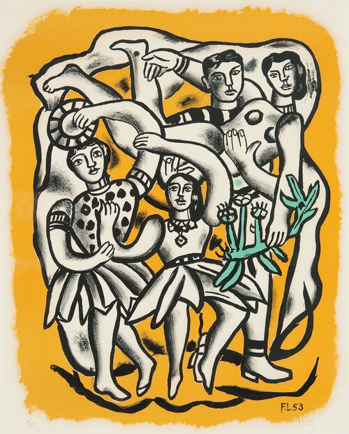 Les Danseuses (Fond Jaune) 1953