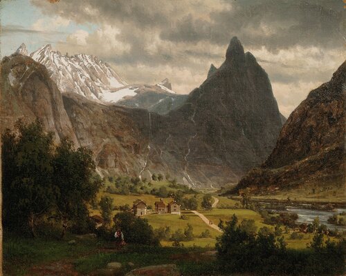 Folkeliv under Romsdalshorn 1860