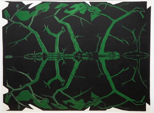 Mirror Series (green - black) 1987