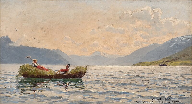 Sognefjorden sett innover fra "Askelund" 1903